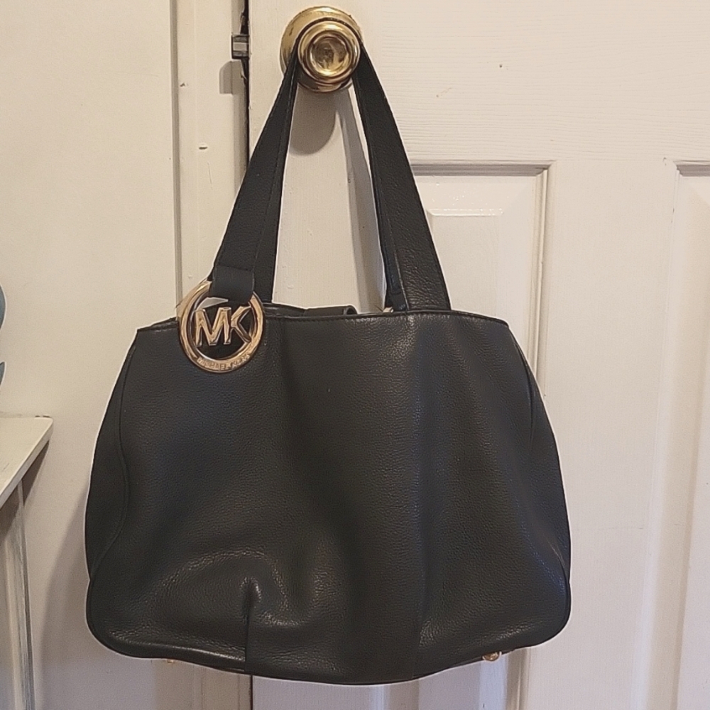 Black leather Michael Kors bag